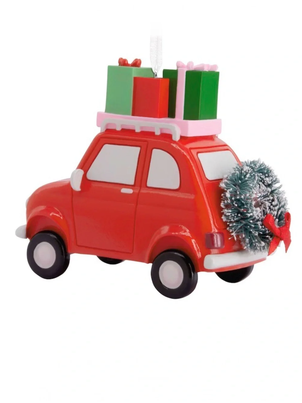 Hallmark Red Car with Presents Christmas Ornament